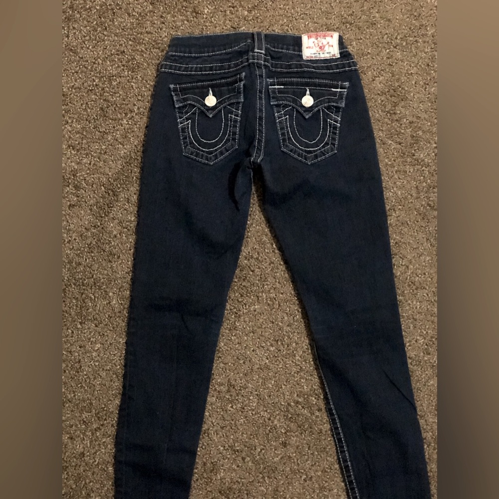 Dark blue denim True Religion Skinny jeans